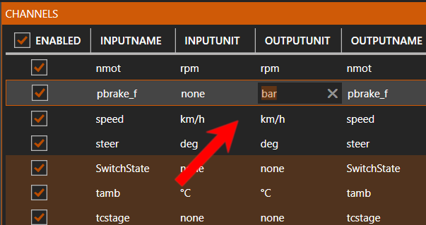 Renaming channels with the Race Data Converter